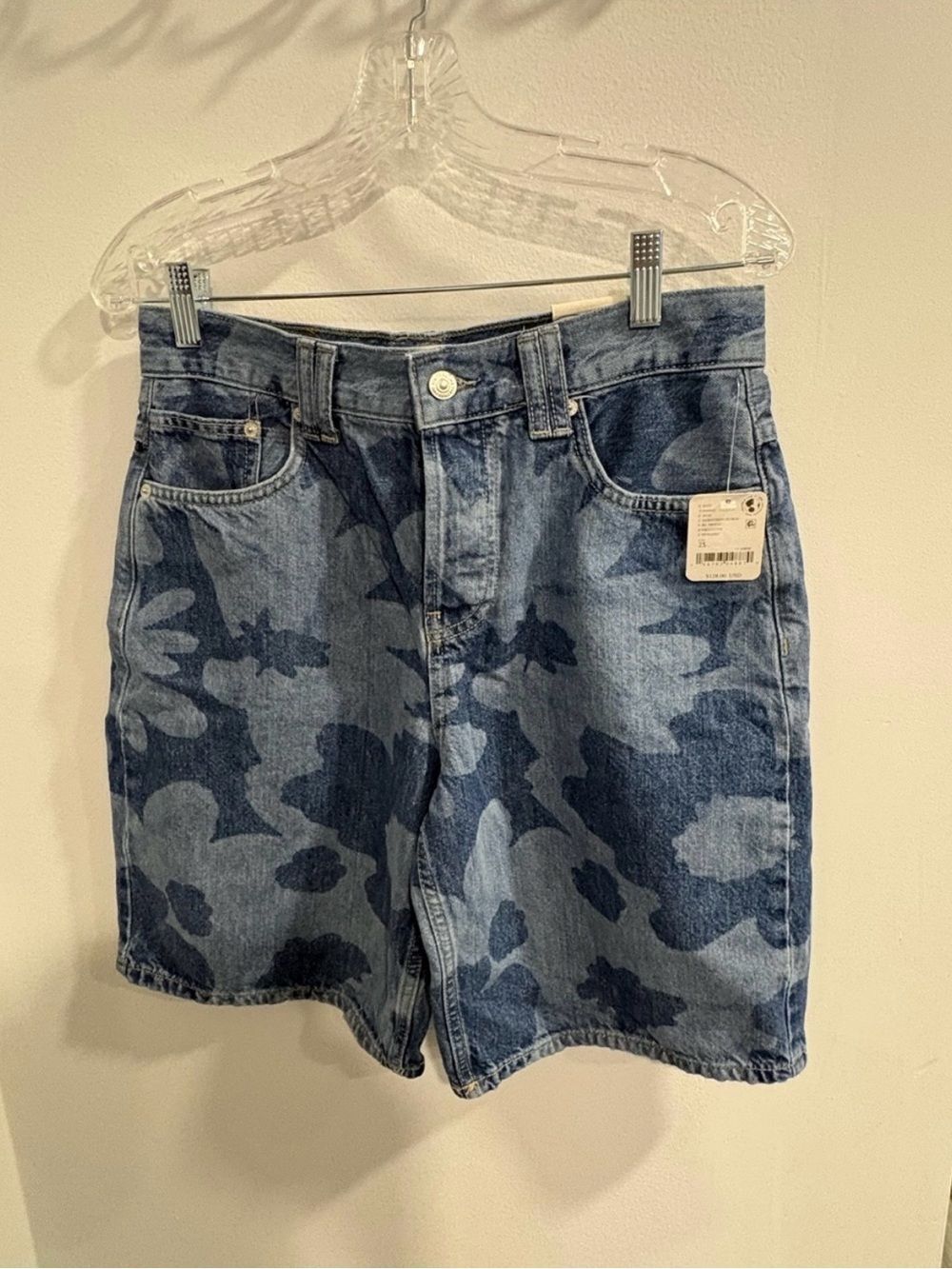 We The Free Light Blue Denim Montana Short